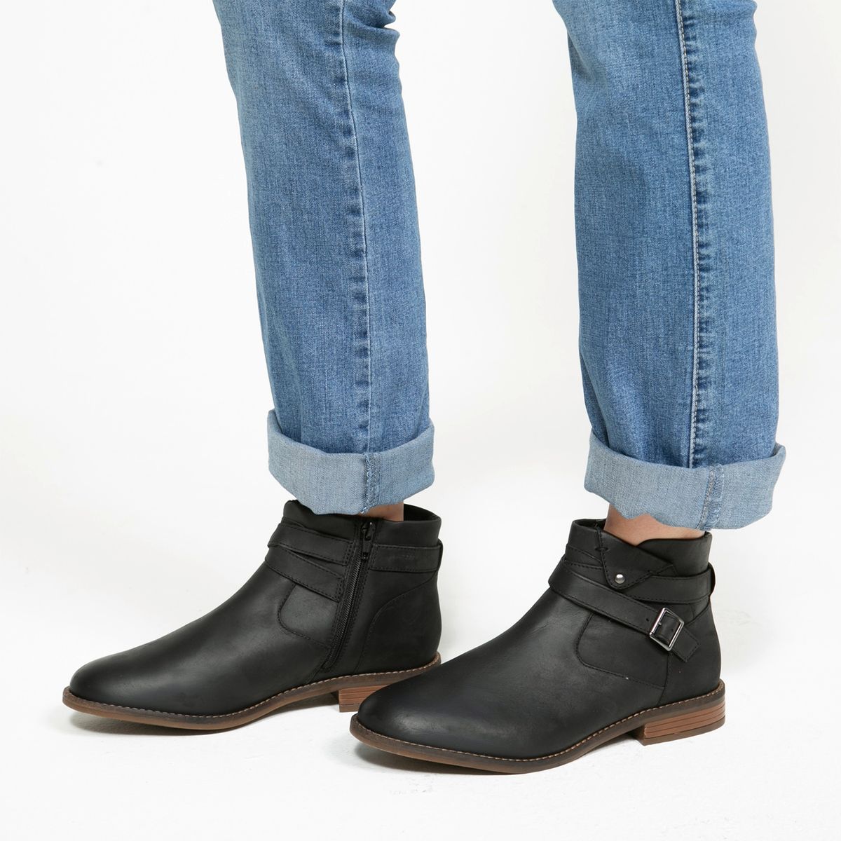 CLARKS - Clarks Botín Mujer Cuero Negro