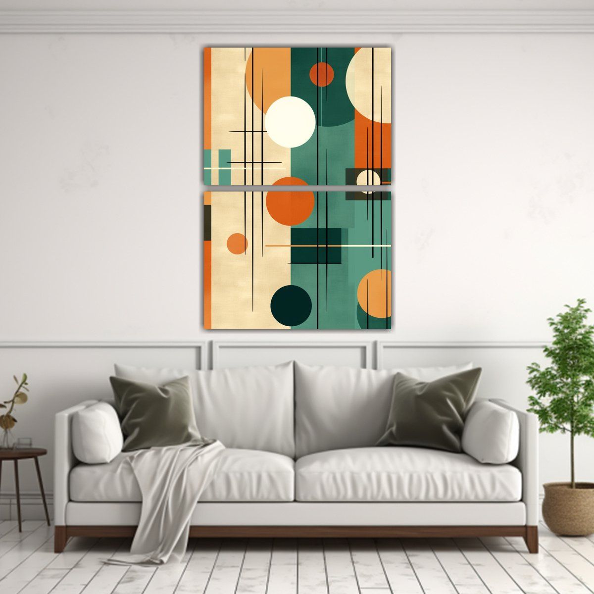 GENERICO - Pinturas De Arte De Pared Minimalista Con Patrón 60x80 Cm