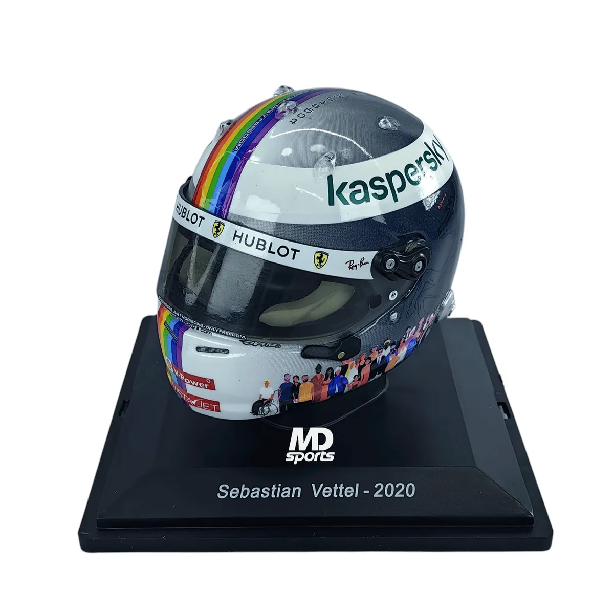 SPARK - Casco Formula 1 Seb Vettel Ferrari 2020 GP Turquia Spark 1:5
