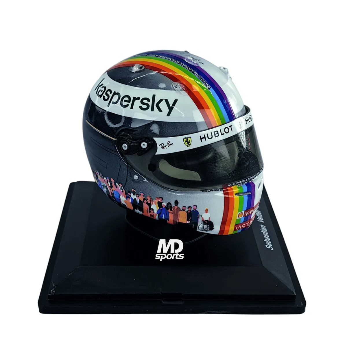 SPARK - Casco Formula 1 Seb Vettel Ferrari 2020 GP Turquia Spark 1:5