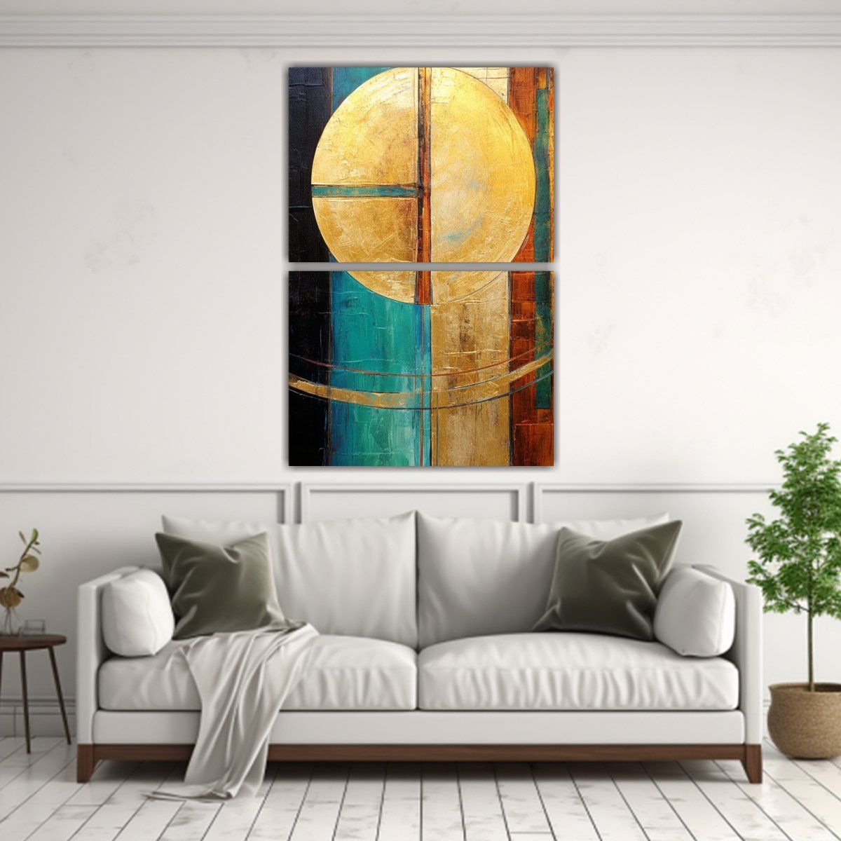 GENERICO - Pintura Al óleo Mágica De Círculos En El 50x80 Cm