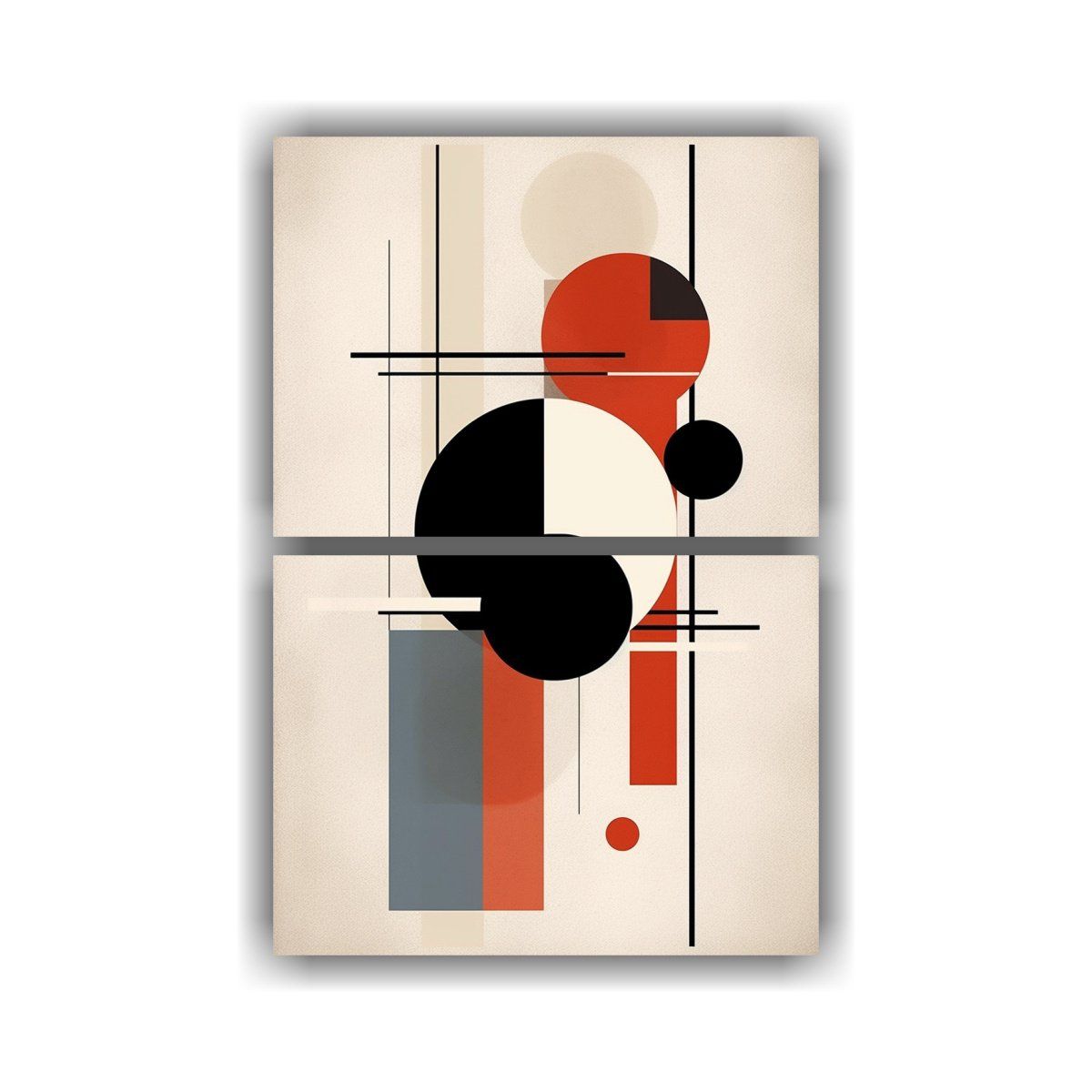 GENERICO - Pinturas Decorativas Dos Canvas Arte Gráfico T 75x100 Cm