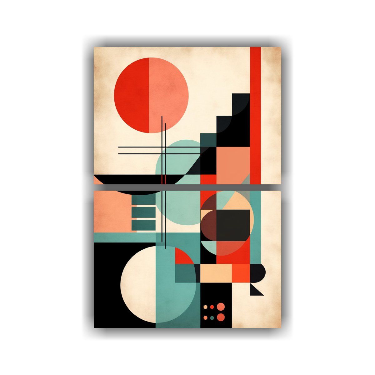 GENERICO - Dos Artes Composición Comedor Crea Una Pieza 120x160 Cm