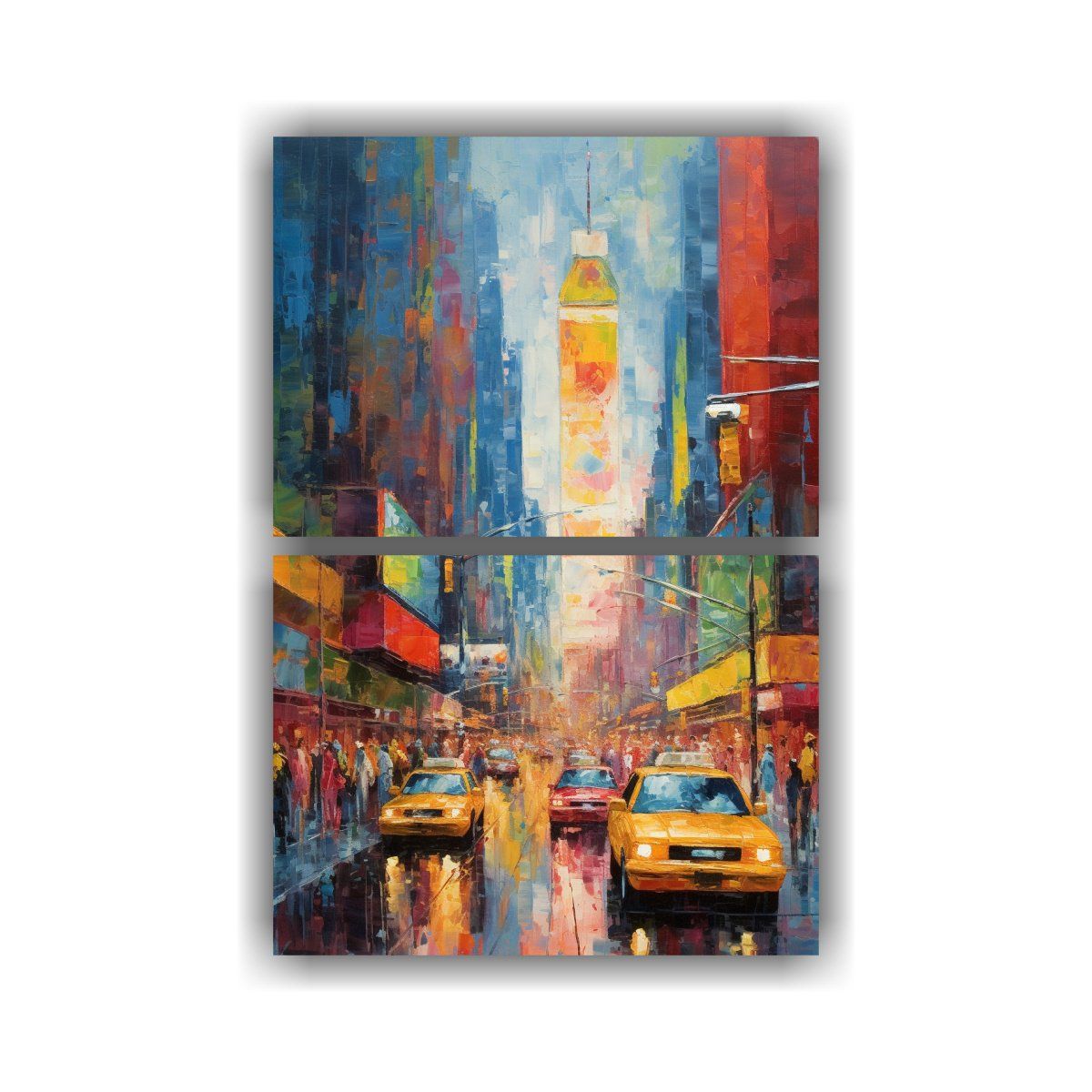 GENERICO - Pintura Impresionista De Nueva York Composiciones 120x160 Cm
