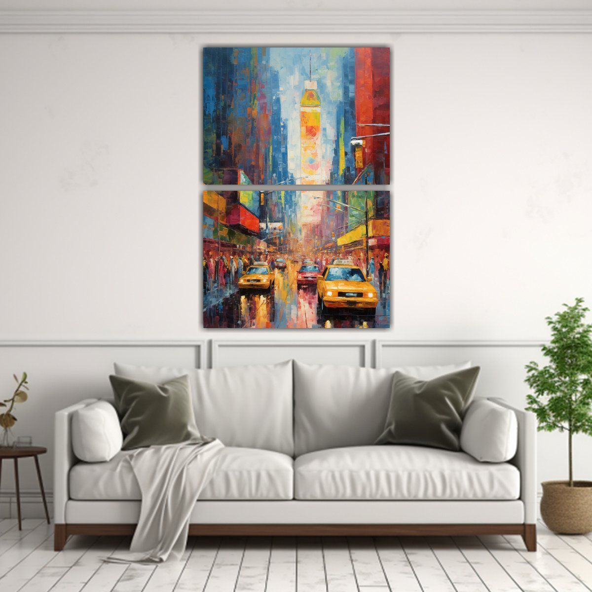 GENERICO - Pintura Impresionista De Nueva York Composiciones 120x160 Cm