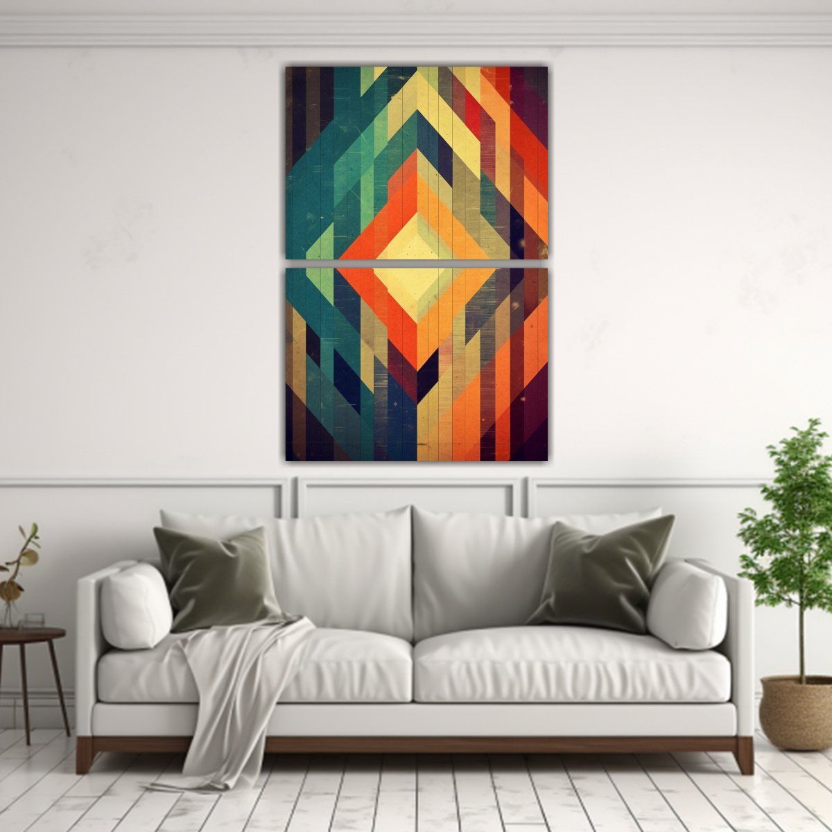 GENERICO - Lienzos Decorativos Urbanos Con Líneas 75x100 Cm