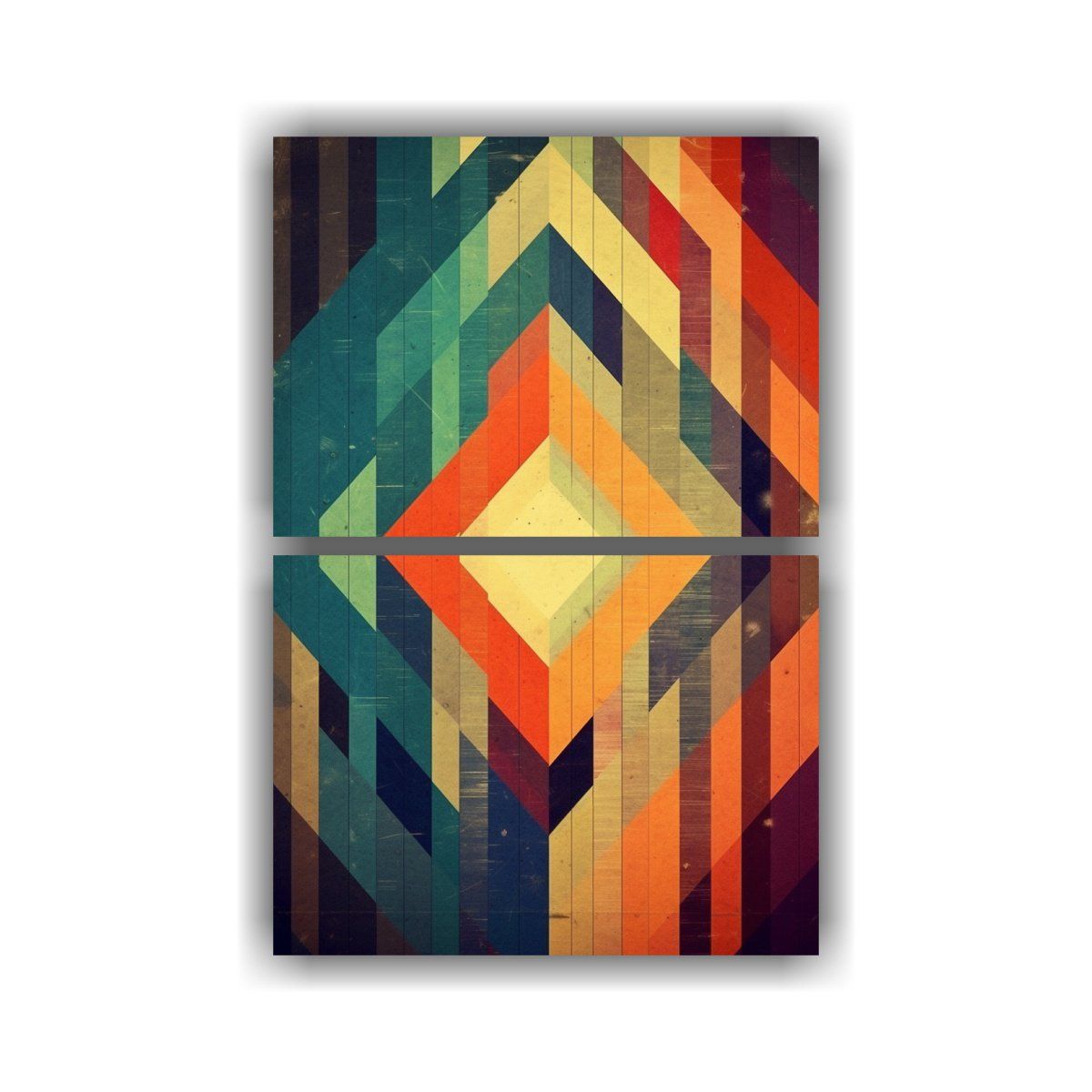 GENERICO - Lienzos Decorativos Urbanos Con Líneas 60x80 Cm