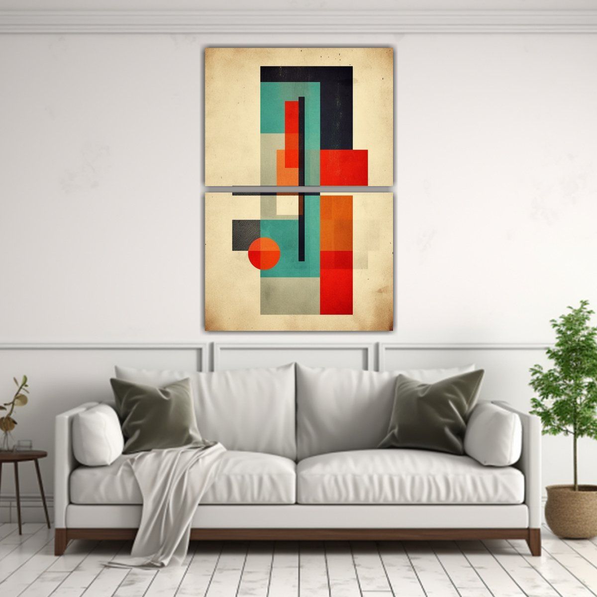 GENERICO - Diseño De Pintura Decorativa Estilo Galería 120x160 Cm