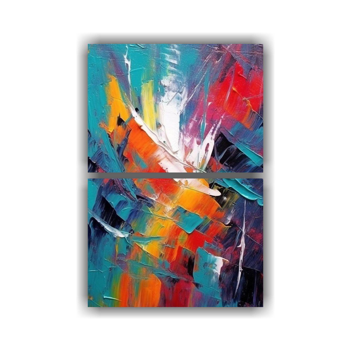 GENERICO - Artes De Pared Calidos Época Pinturas Abstractas 60x80 Cm