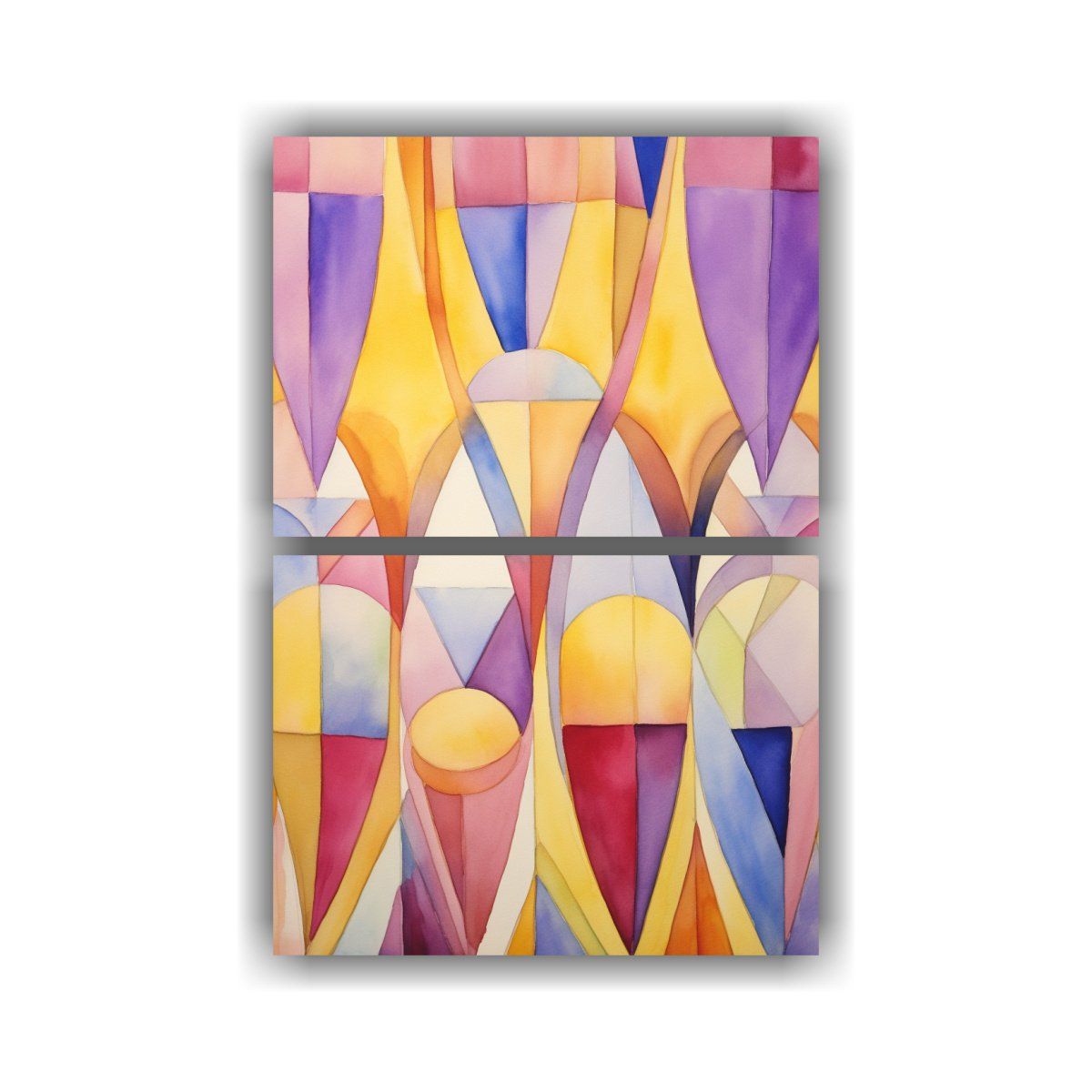 GENERICO - Set De 2 Cuadros Modernos Para Decoración Del 60x80 Cm