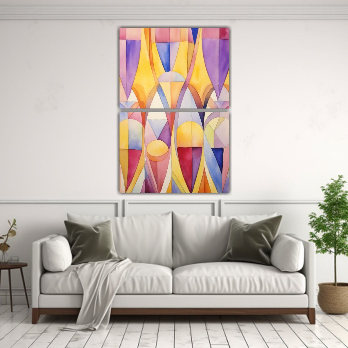 GENERICO - Set De 2 Cuadros Modernos Para Decoración Del 50x80 Cm