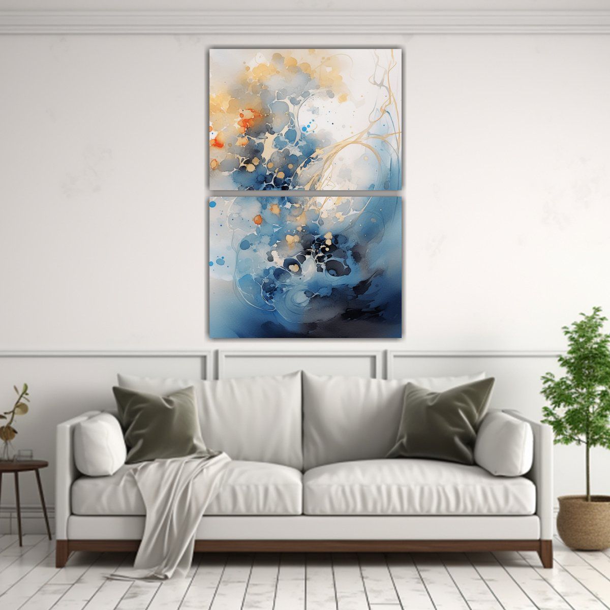 GENERICO - Arte De Pared Abstracción Efecto Visual 65x100 Cm