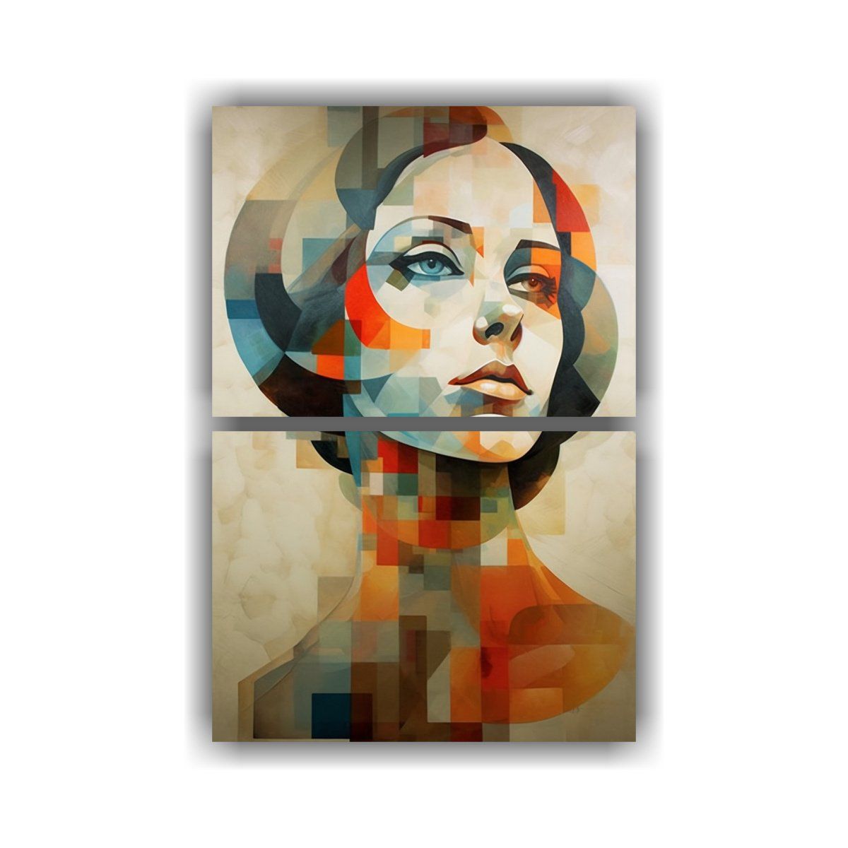 GENERICO - Pinturas Decorativas De Forma De Rostro De Niña 65x100 Cm