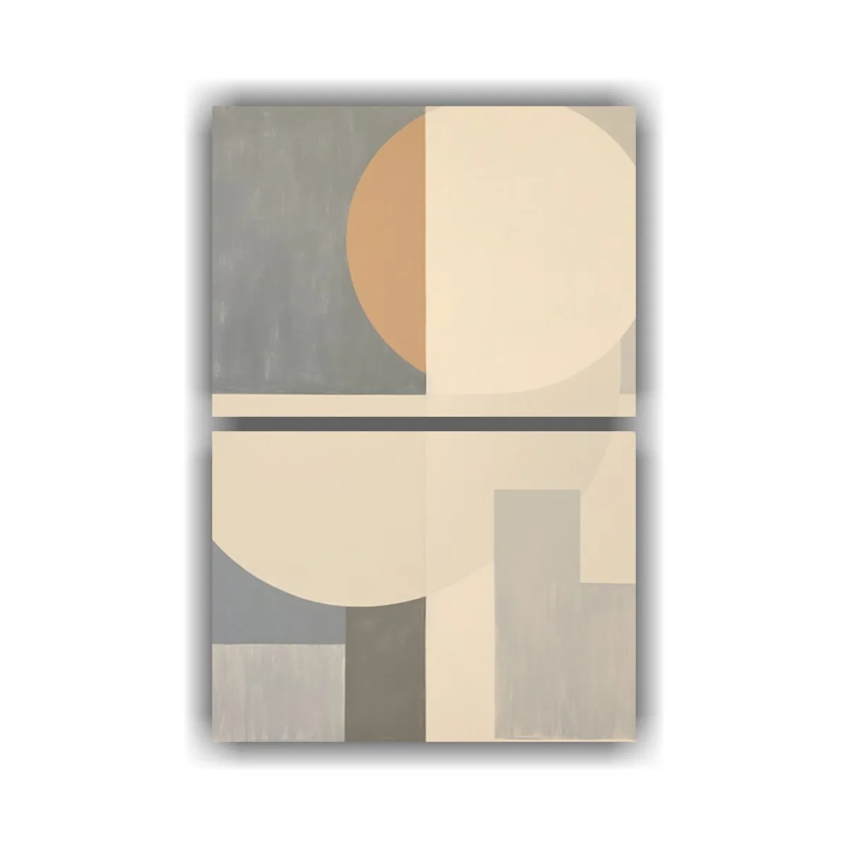 GENERICO - Pintura Abstracta Geométrica Exuberantes Formas 65x100 Cm