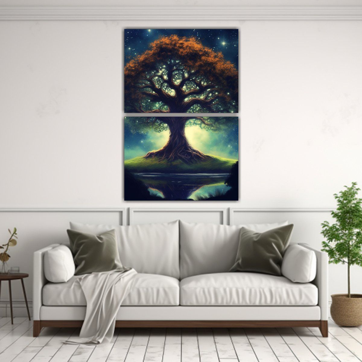 GENERICO - Pintura Decorativa Paisaje HD Relieve Hub 1 65x100 Cm