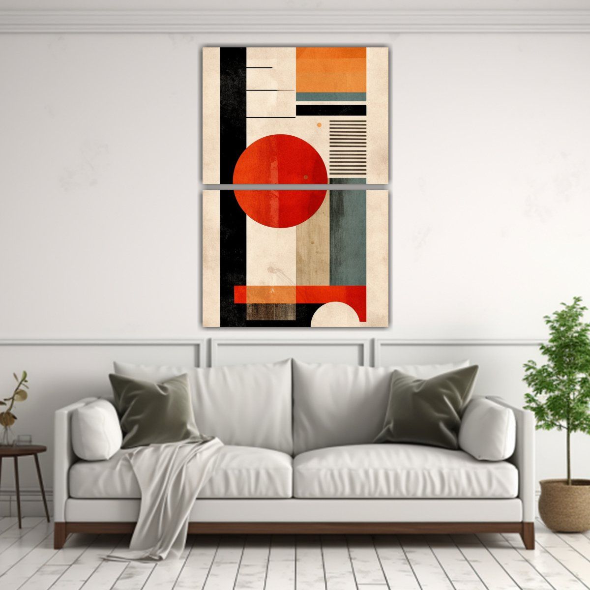 GENERICO - Lienzos Abstractos Con Líneas Finas Estilo 50x80 Cm