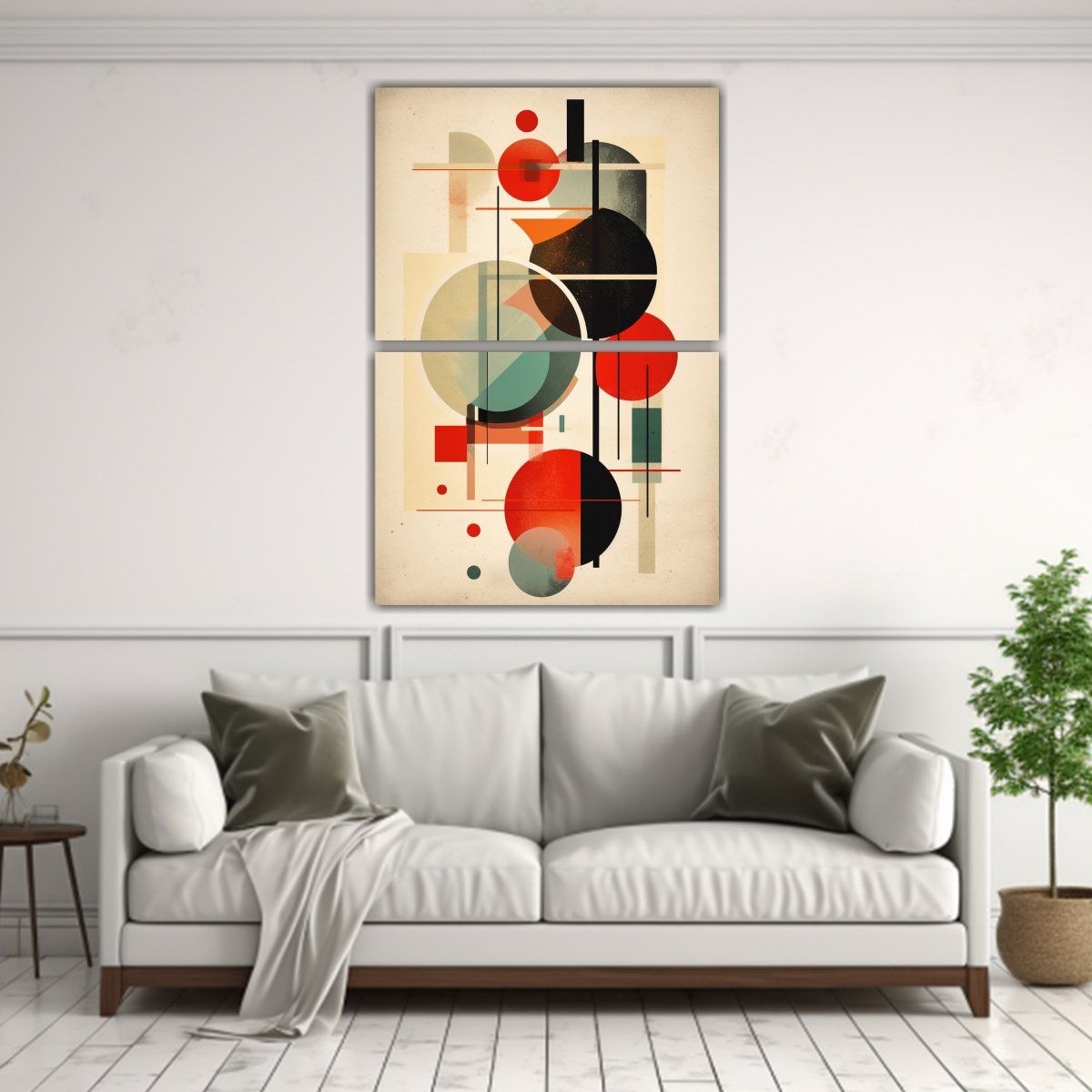 GENERICO - Set 2 Arte De Pared Moderno Poder UK Arte Con 75x100 Cm