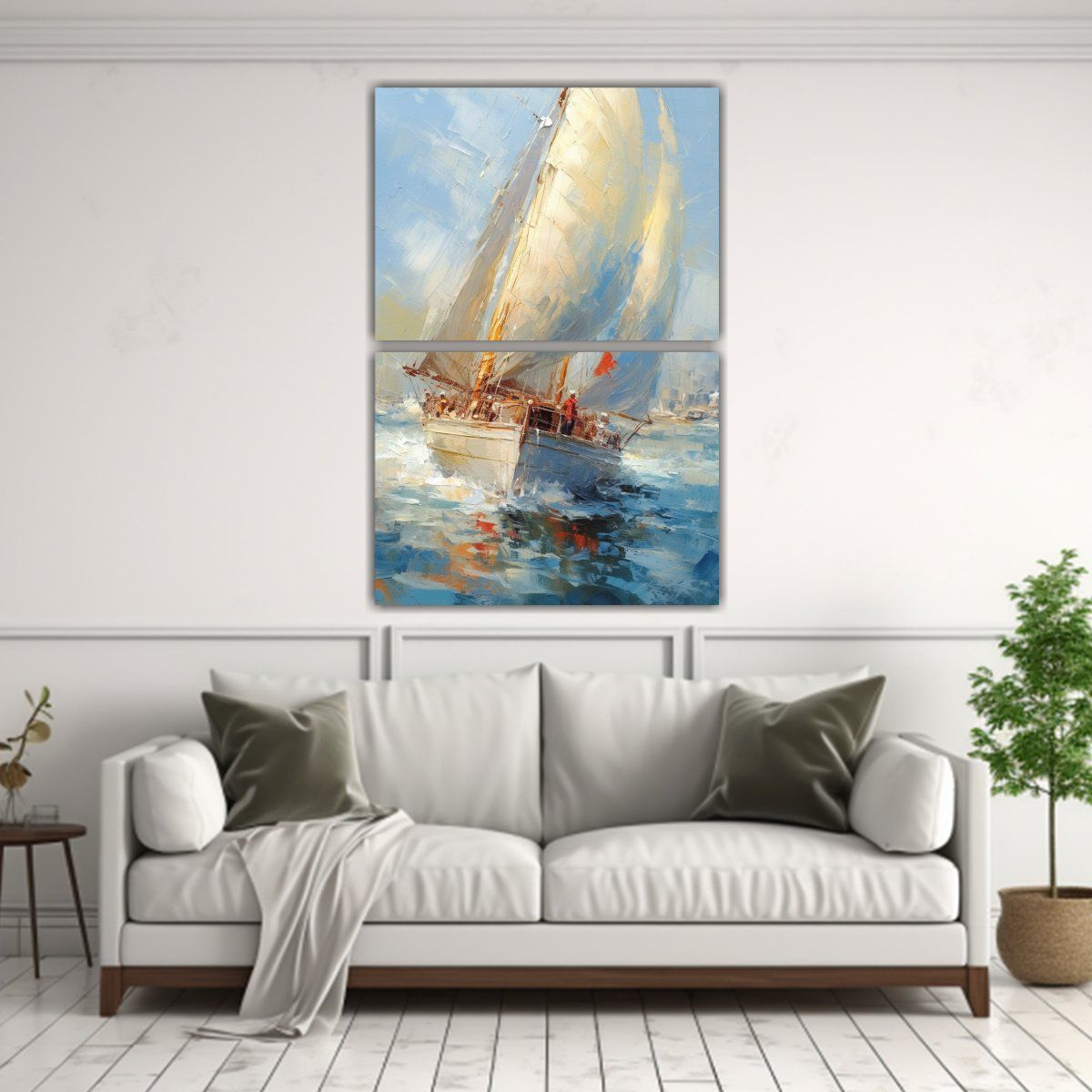 GENERICO - Pintura Decorativa Temática De Velero Estilo 60x80 Cm