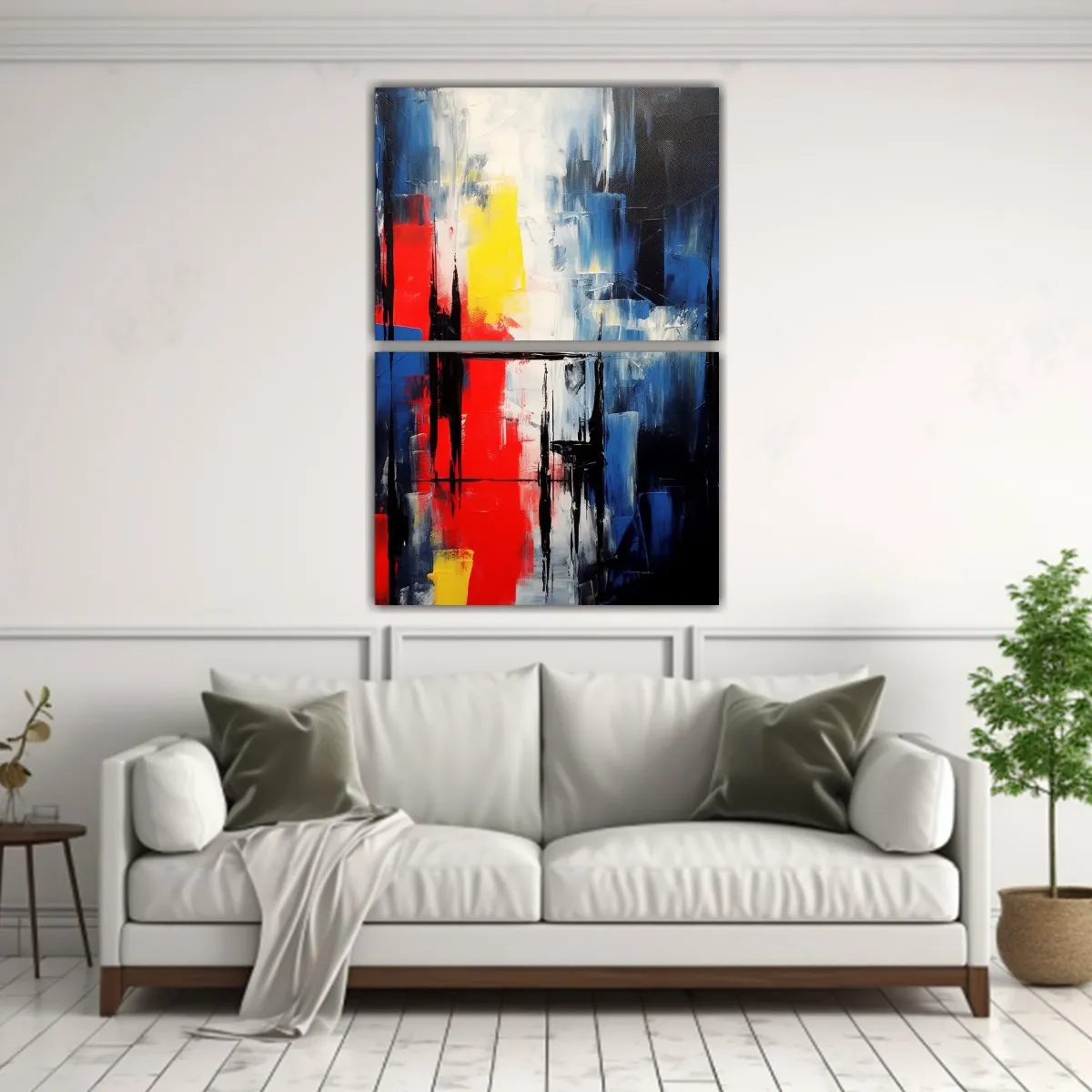 GENERICO - Pinturas De Pared Abstractas Contemporáneas En 120x160 Cm