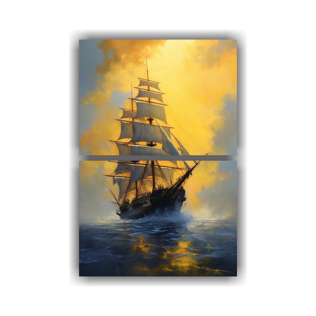 GENERICO - Conjunto De 2 Lienzos De Tela Estética Pintura 75x100 Cm