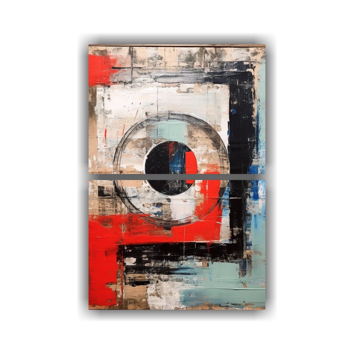 GENERICO - Conjunto 2 Telas En Bastidor De Diseño Detalle 75x100 Cm