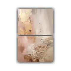 GENERICO - Cuadro Abstracto Con Múltiples Texturas Y 65x100 Cm