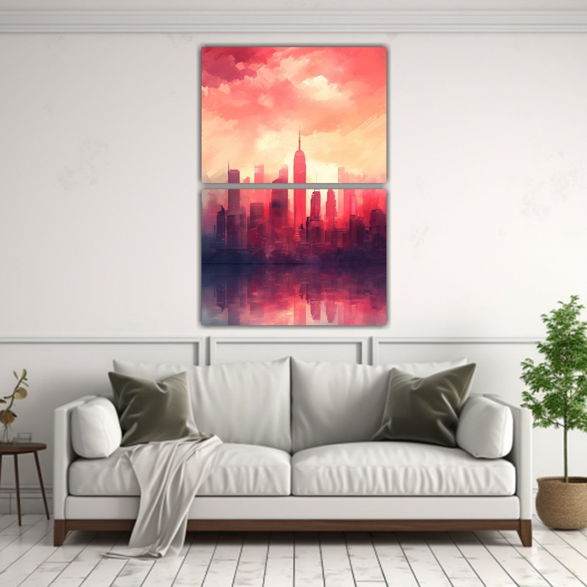 GENERICO - Cuadro De Fotografía En Lienzo De Manhattan Con 120x160 Cm