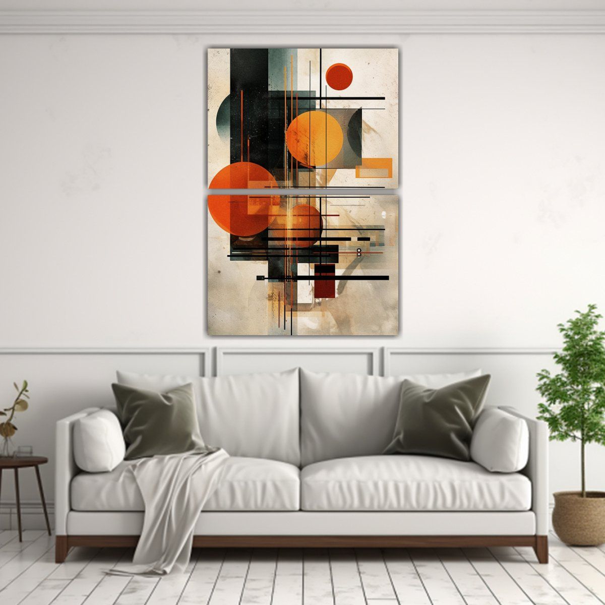 GENERICO - Cuadros Geométricos Y Abstractos Con Una Hermosa 120x160 Cm