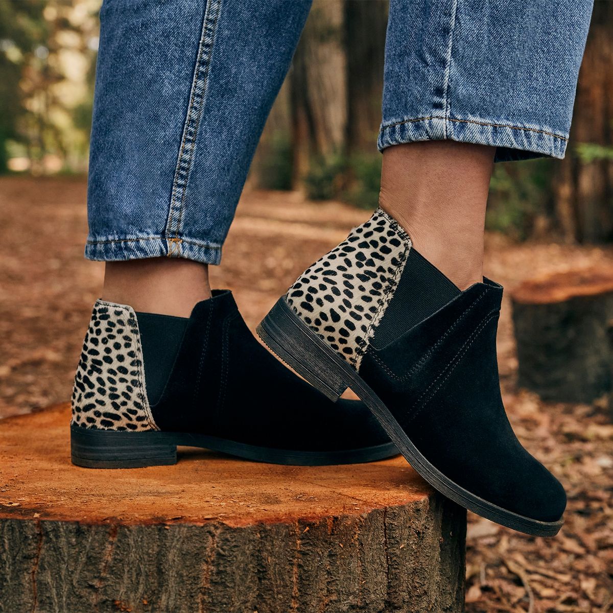 CLARKS - Botín Mujer Negro