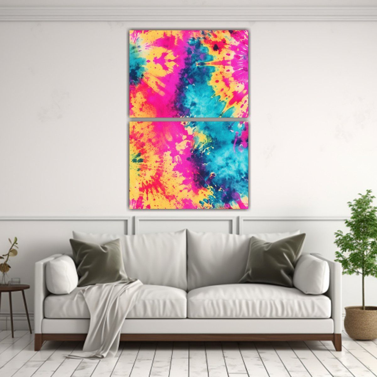 GENERICO - Pinturas Decorativas De Tela Con Estampados Tye 60x80 Cm