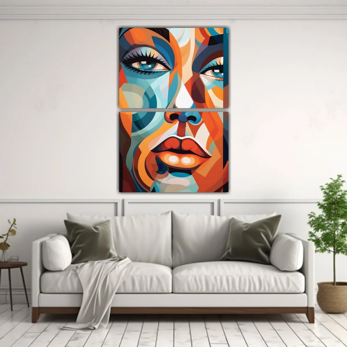 GENERICO - Pinturas Abstractas Coloridas Con Sobrepuestos 65x100 Cm