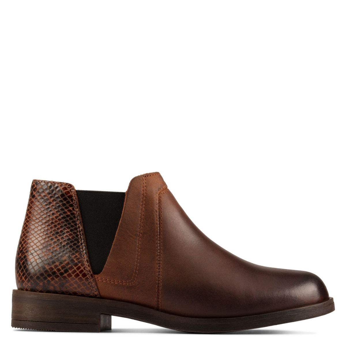 CLARKS - Botín Mujer Cuero Café