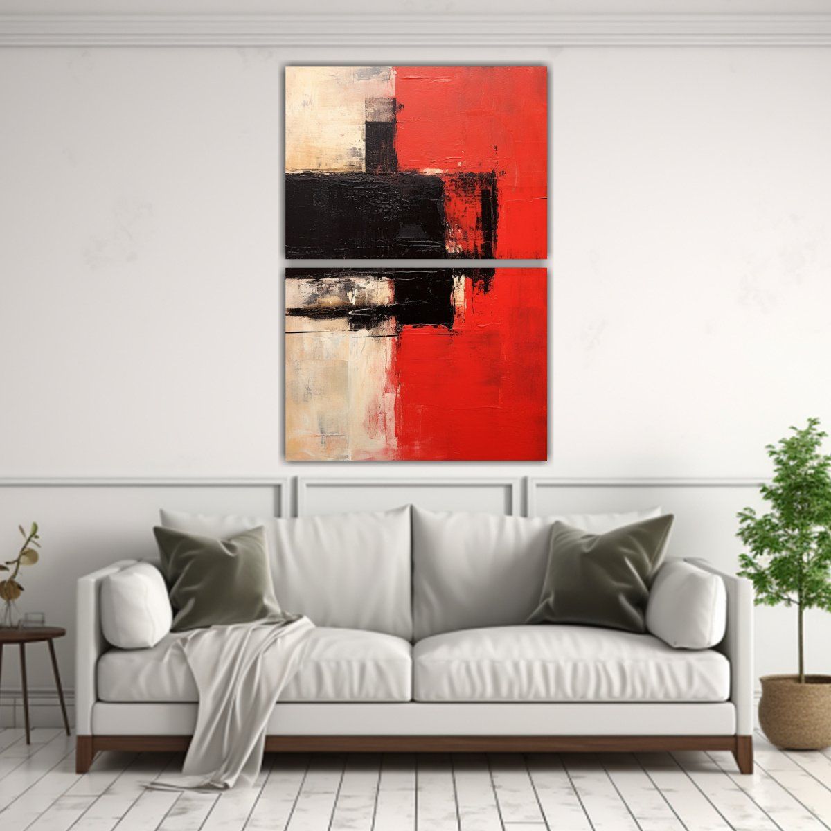 GENERICO - Set 2 Telas En Bastidor De Decoración 60x80 Cm