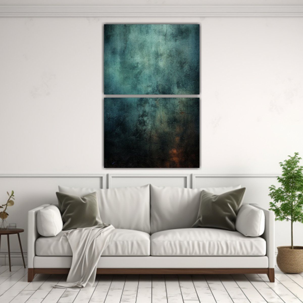 GENERICO - Dos Cuadros Creativos Estéticos Textura 75x100 Cm