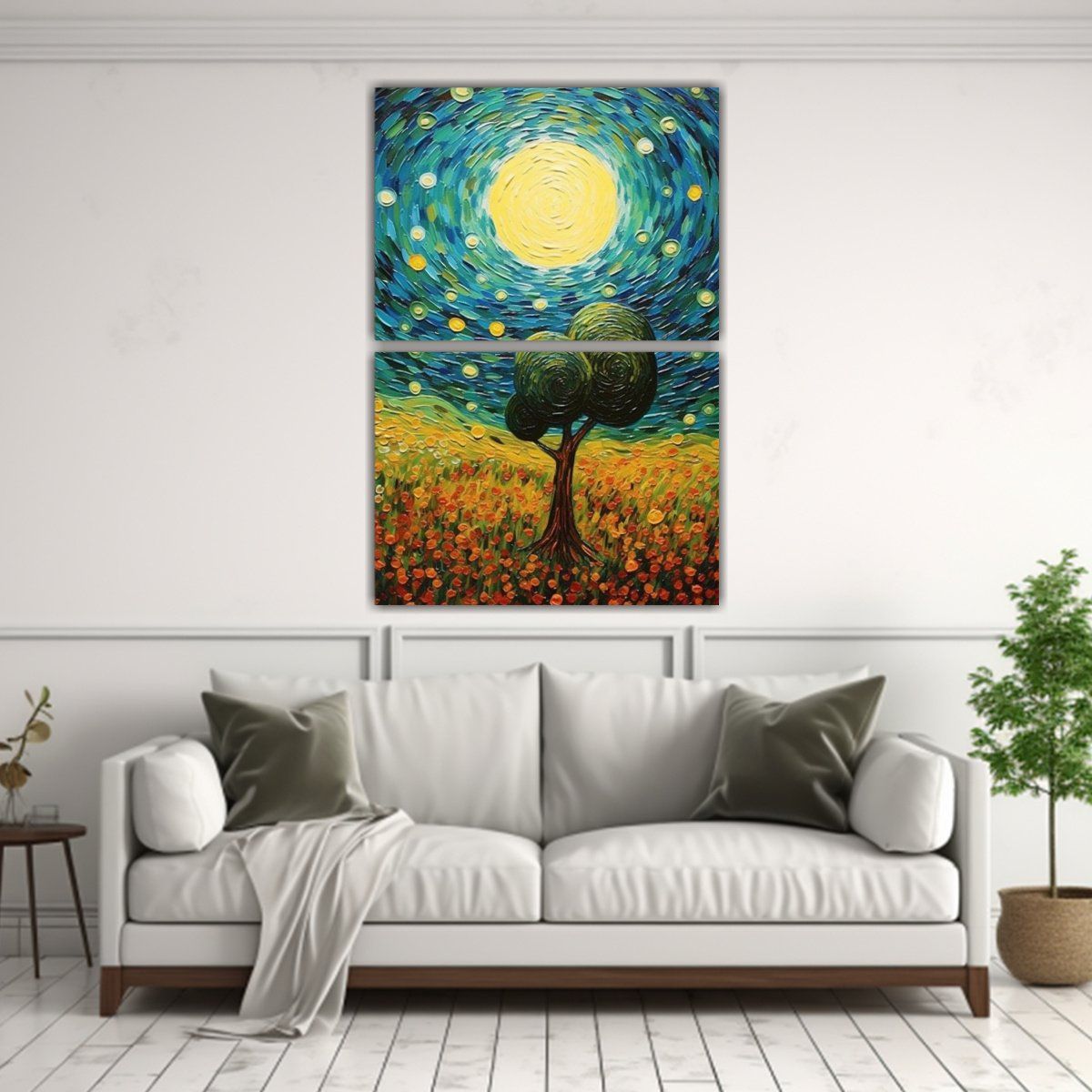 GENERICO - Pinturas De Arte De Pared Inspiración Para 50x80 Cm