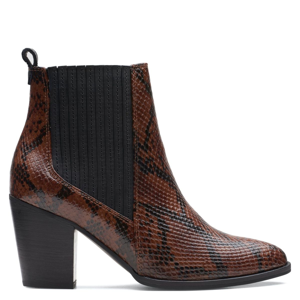 CLARKS - Botín Mujer Cuero Café