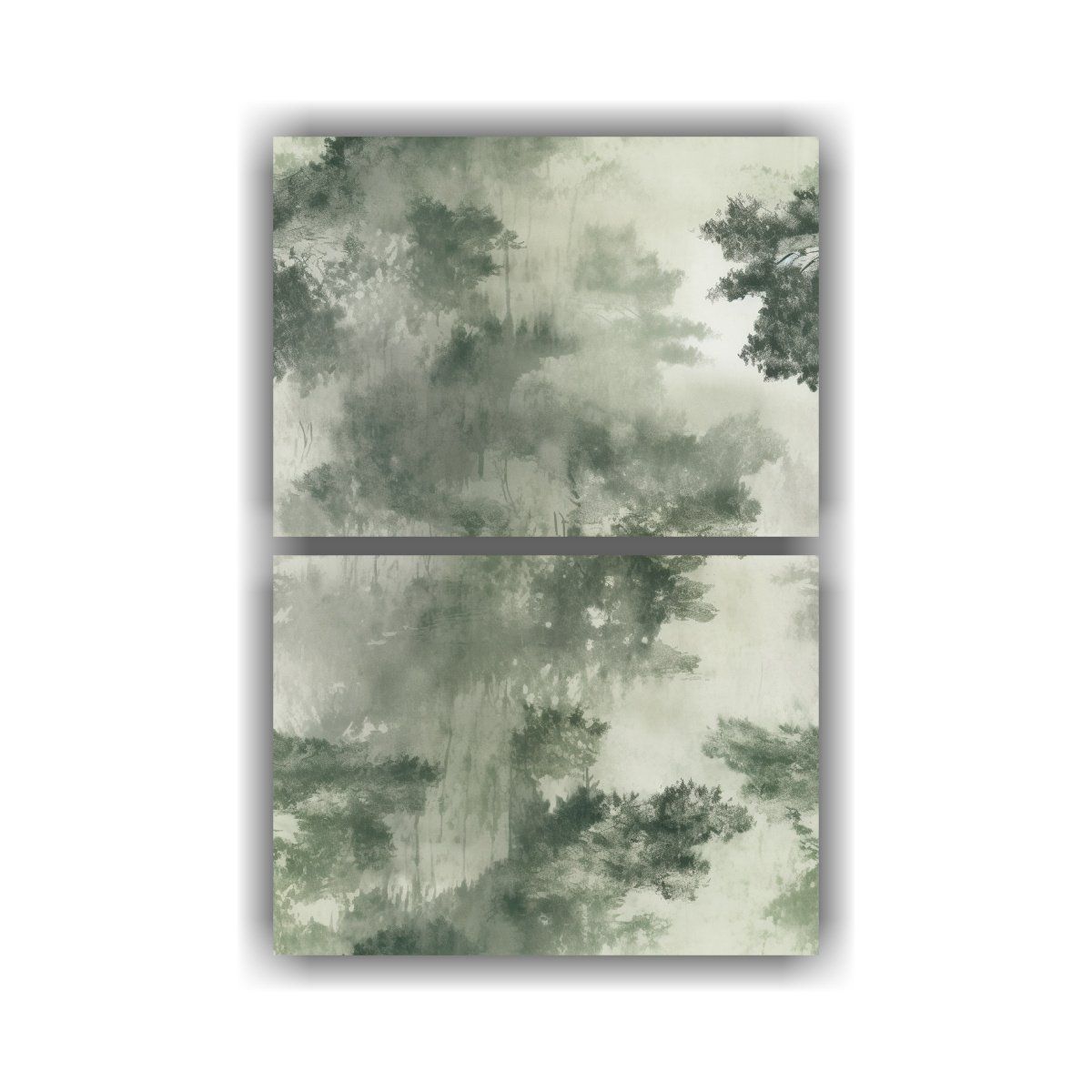 GENERICO - Artes De Pared Exquisitas De Árboles En Niebla 75x100 Cm