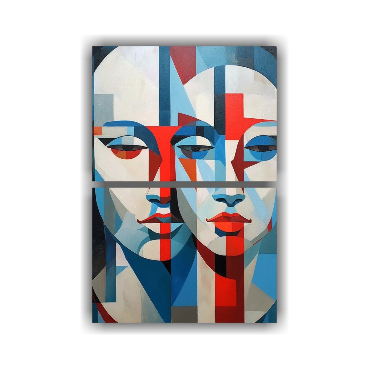 GENERICO - Pintura De Pared Creativa Dos Caras Con Ojos 65x100 Cm