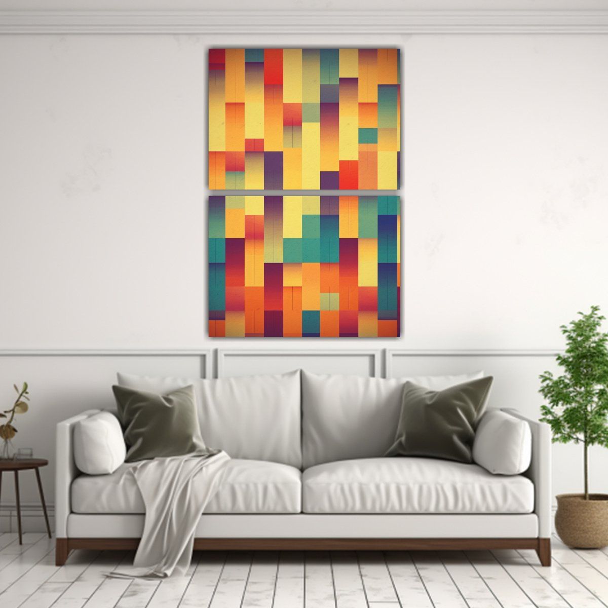 GENERICO - Pintura Decorativa Urbana Retro Con Fondo De 75x100 Cm