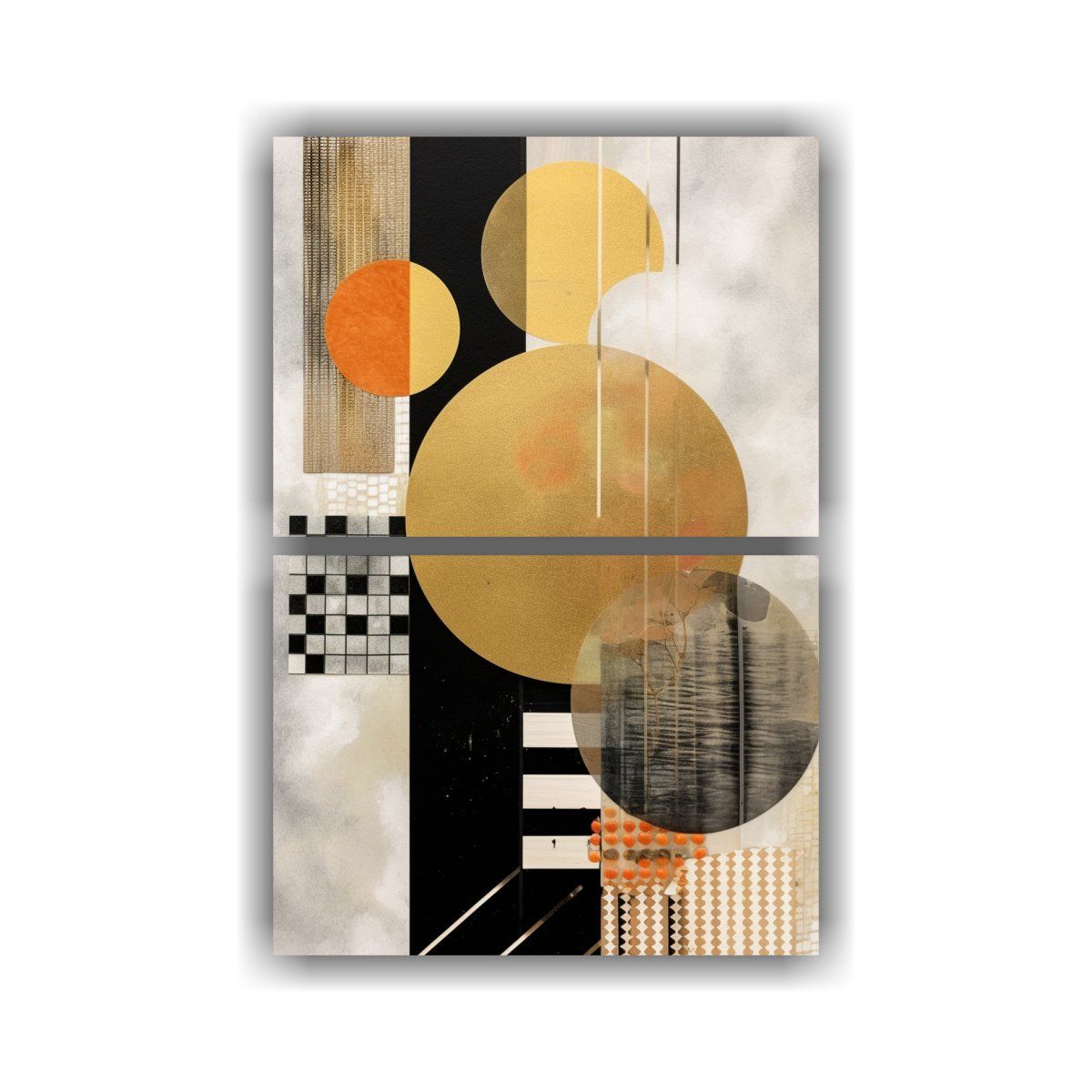 GENERICO - Cuadro Fotografía Intensidad Collage Geométrico 120x160 Cm
