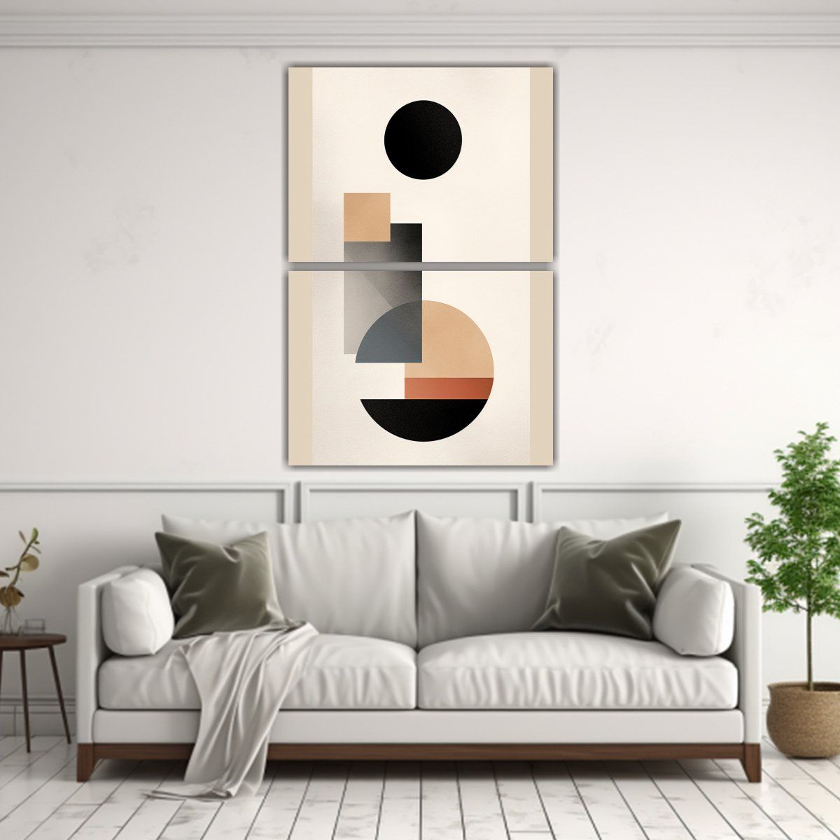 GENERICO - Arte De Pared Dibujo Minimalista Abstracto 50x80 Cm
