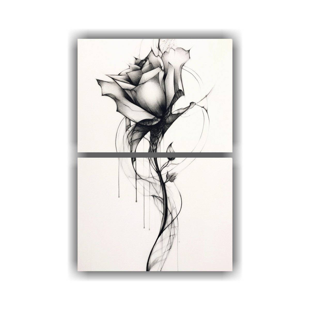 GENERICO - Cuadros Vanguardia Poder Tinta Sobre Papel En 65x100 Cm