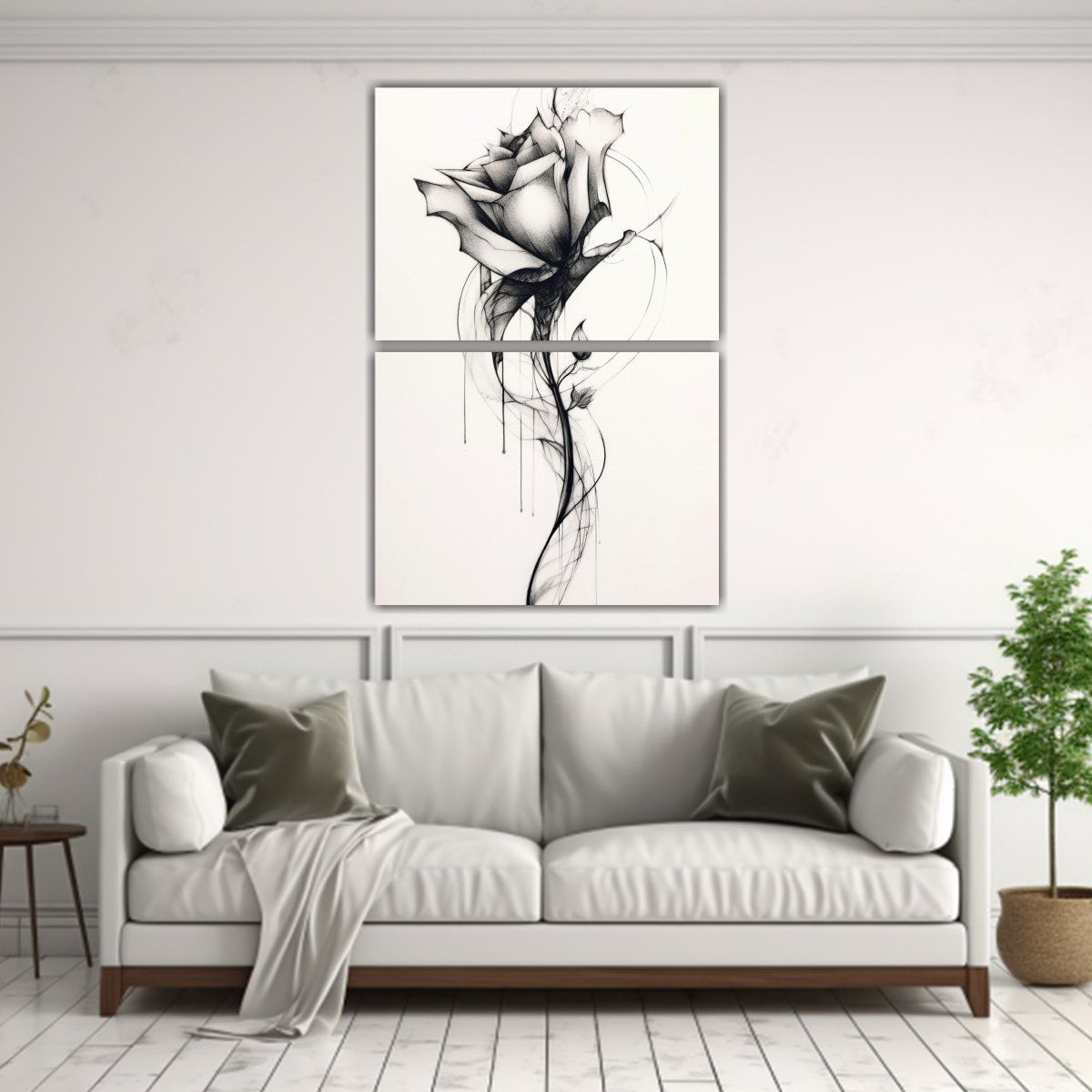 GENERICO - Cuadros Vanguardia Poder Tinta Sobre Papel En 65x100 Cm