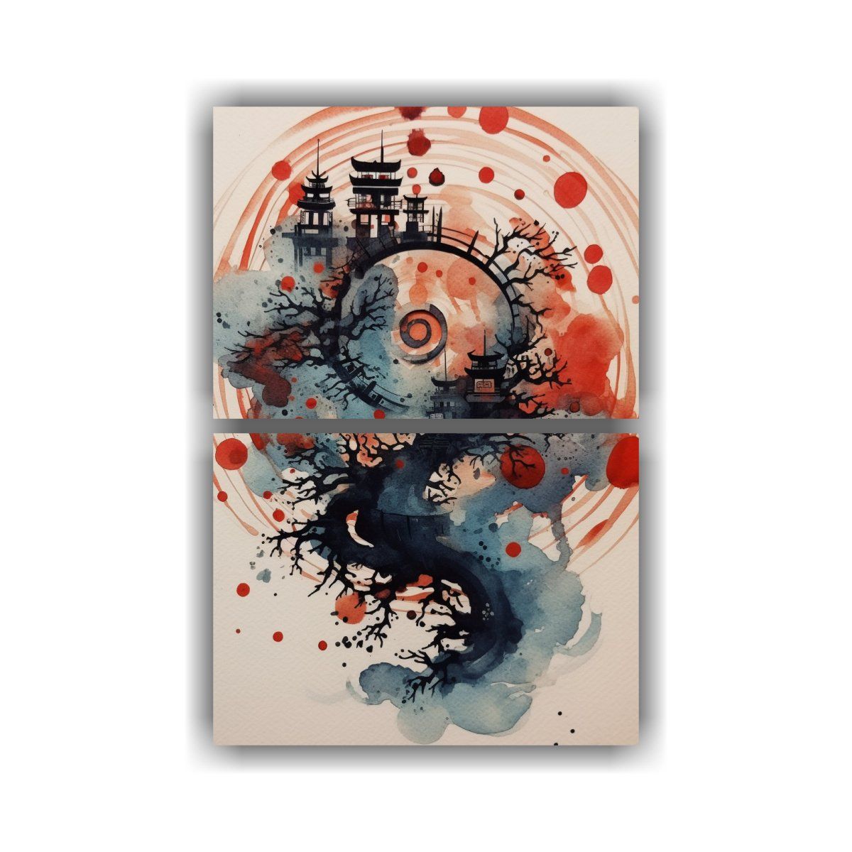 GENERICO - Pinturas Decorativas Rectangulares Estilo 50x80 Cm