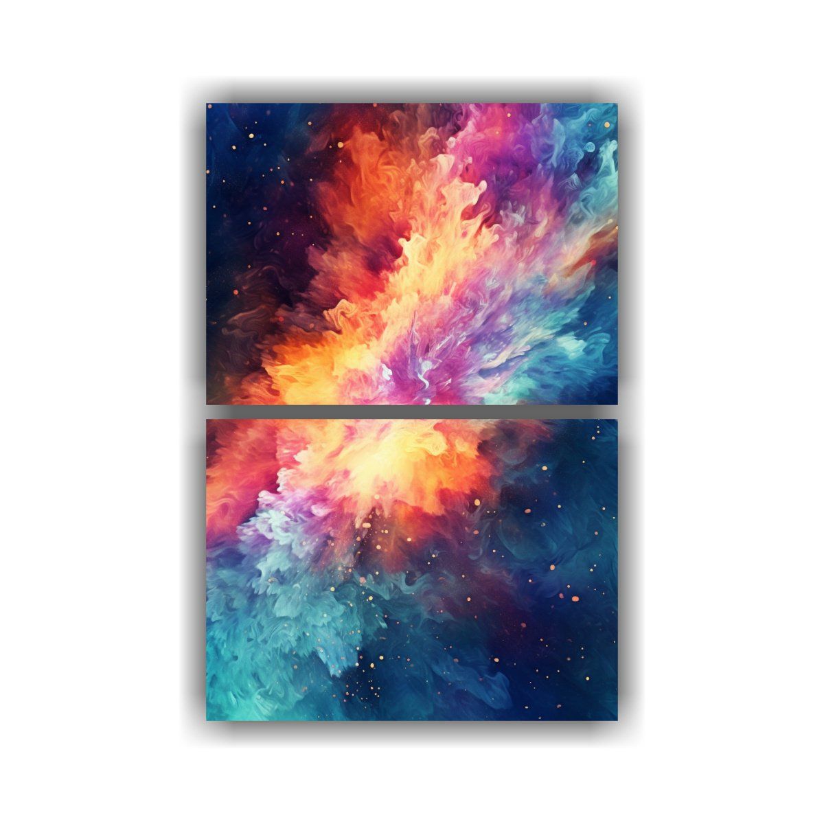 GENERICO - Cuadros Sublimados Abstractos Acid En Perspectiva 120x160 Cm