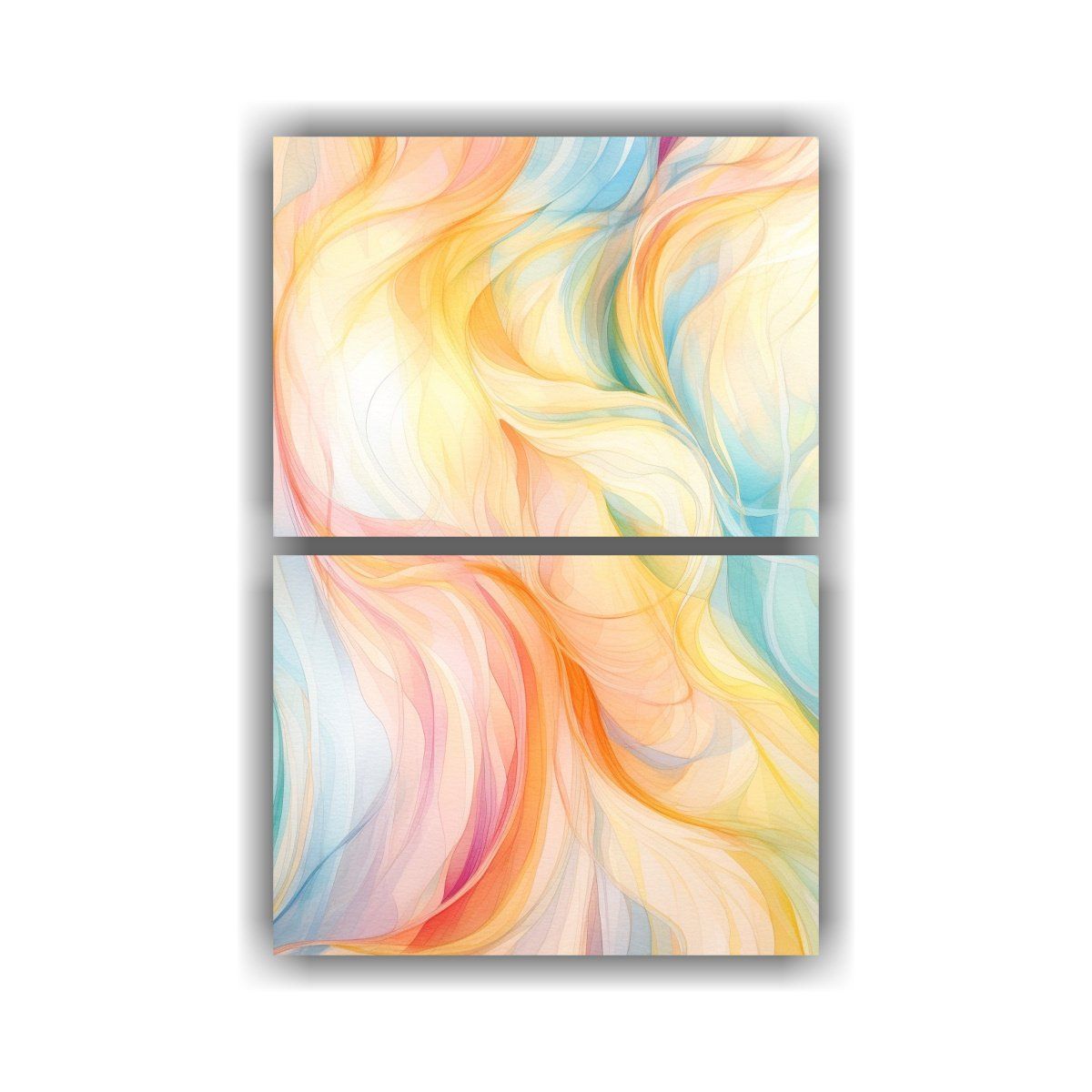 GENERICO - Conjunto 2 Composiciones Vanguardia Para Oficina 120x160 Cm