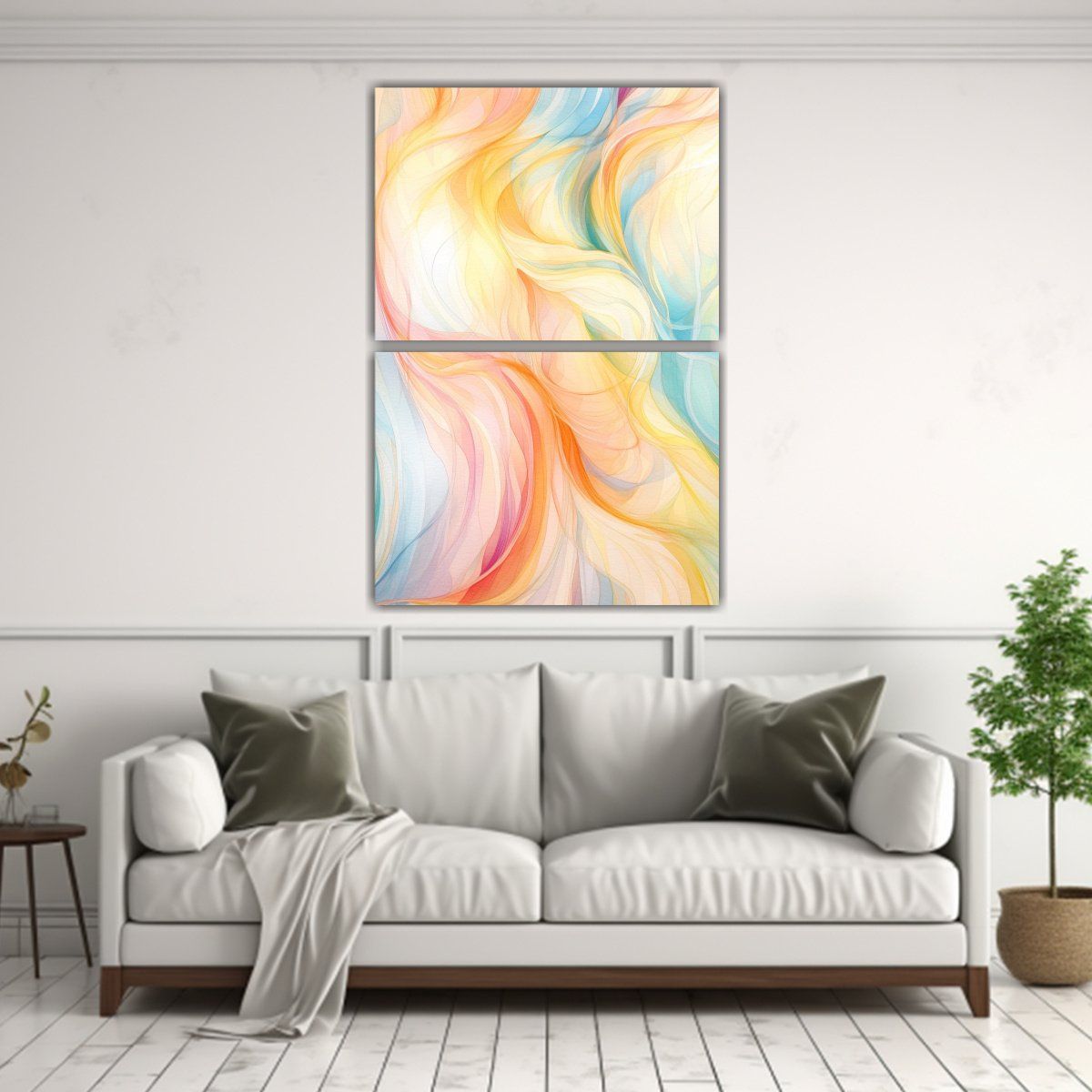 GENERICO - Conjunto 2 Composiciones Vanguardia Para Oficina 75x100 Cm