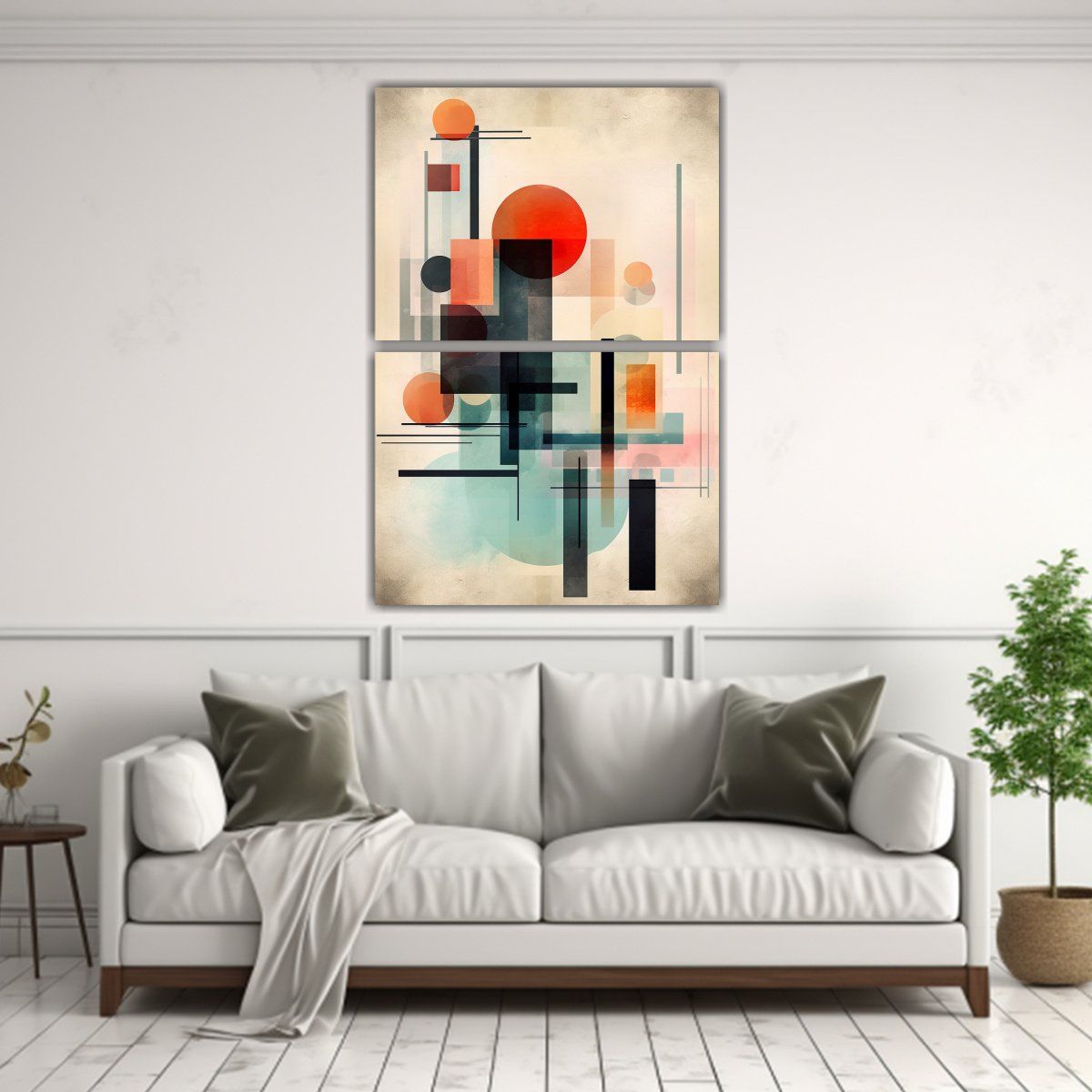 GENERICO - Cuadros Hermoso Baño De Tono Suave En Estilo 65x100 Cm