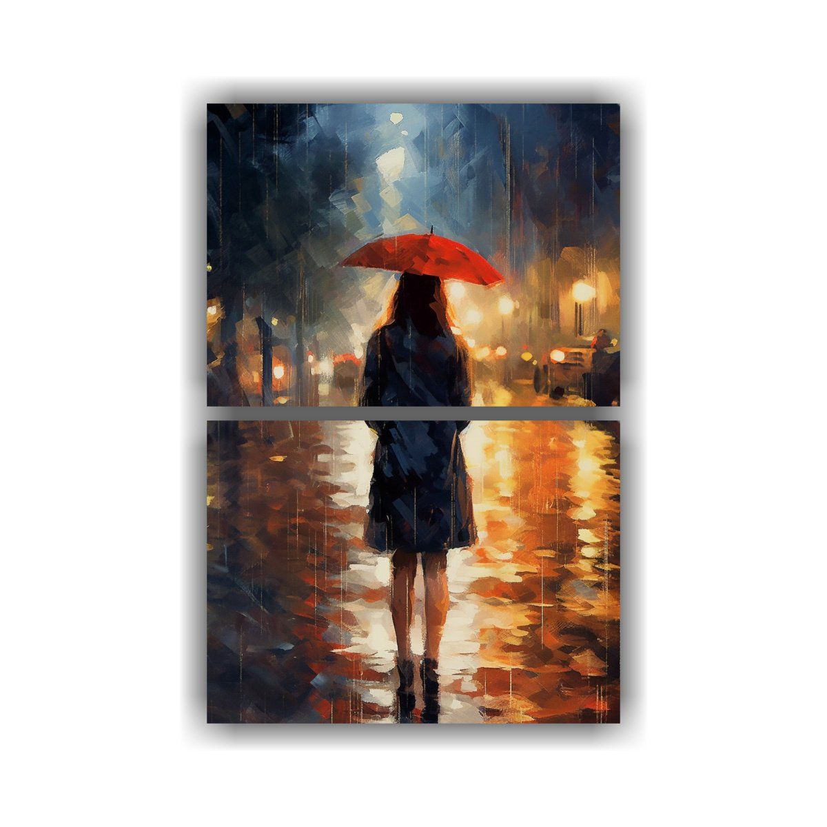 GENERICO - Pinturas Decorativas De Dos Cuadros Impreso 120x160 Cm