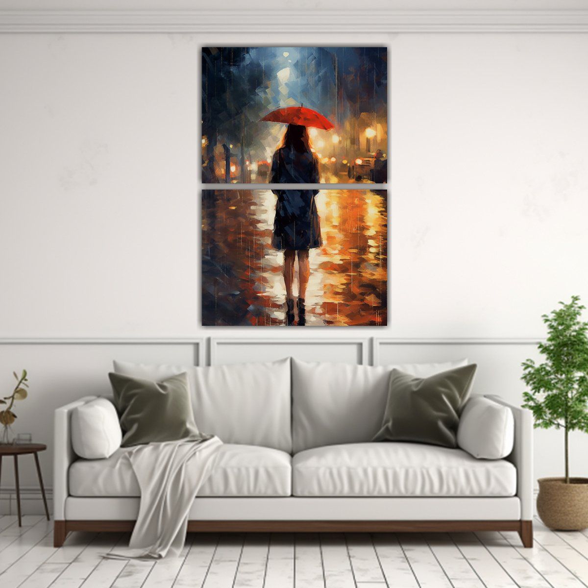 GENERICO - Pinturas Decorativas De Dos Cuadros Impreso 120x160 Cm